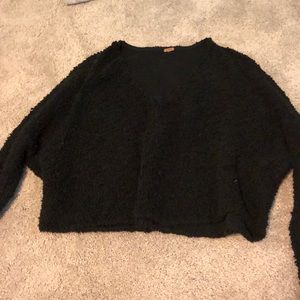 Free People cropped v neck sweater
